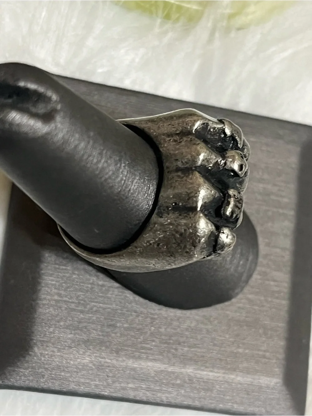 Biker Style Fist Ring